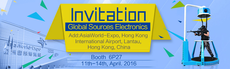 Xindy Virtual Reality Simulator Treadmill will be shown in Global Sources Electronics (1)