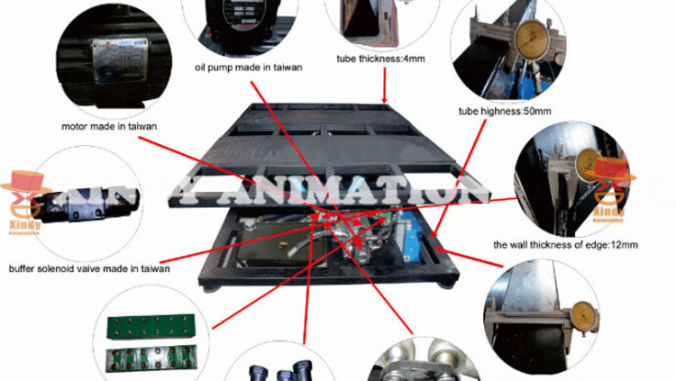 5D Hydraulic 5d Cinema Equipment Parameter