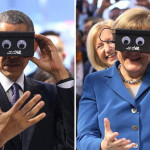 What in the world is Obama looking at in VR simulator?