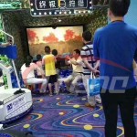 Many children came to the playground activities held a lot of 9D games in holiday